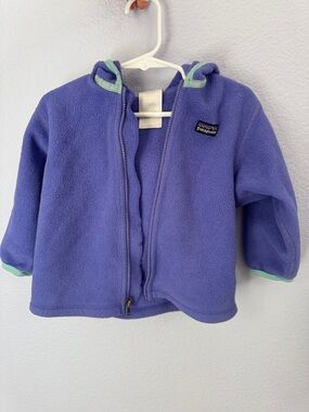 Patagonia Lavender Fleece Jacket with Mint Accents